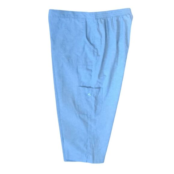 Alfred Dunner Cropped Capri Pants Light Blue Sz 12 Petite - Picture 4 of 5